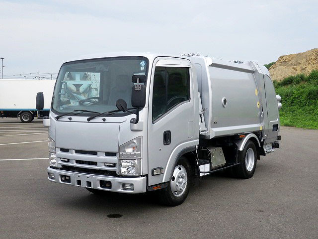 2012 Isuzu Elf 2t Packer Truck, Made in Far East, Press Type, Capacity 4.2m3 [Semi-medium license applicable *Excluding 5t limited]