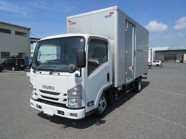 [Vehicles for lease only] 2015 Isuzu Elf 2t aluminum van, standard long, cargo bed height 216cm, left sliding door, full low floor, 2-stage lashing rail, 150 horsepower [Semi-medium-sized (5t only) license compatible *Old standard license OK]