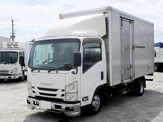 [Vehicles for lease only] 2016 Isuzu Elf 2t aluminum van, standard long, cargo bed height 216cm, left sliding door, full low floor, 2-stage lashing rail, 150 horsepower [Semi-medium-sized (5t only) license compatible *Old standard license OK]