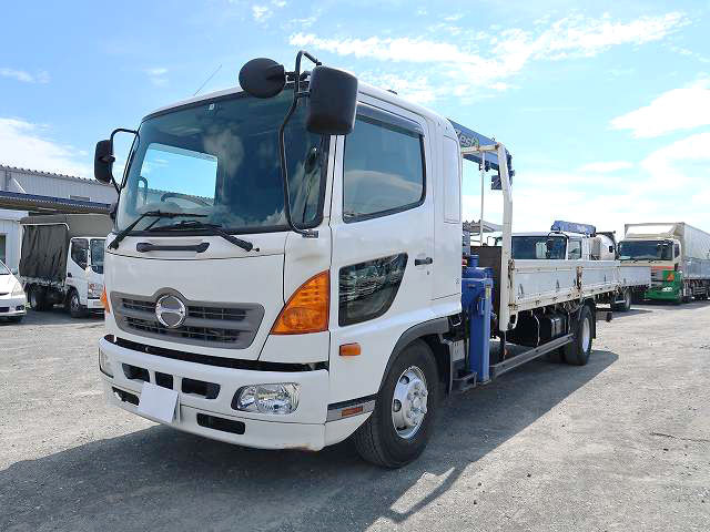 2016 Hino Ranger with medium-sized crane, 3-way opening, Tadano 4-stage, radio-controlled 