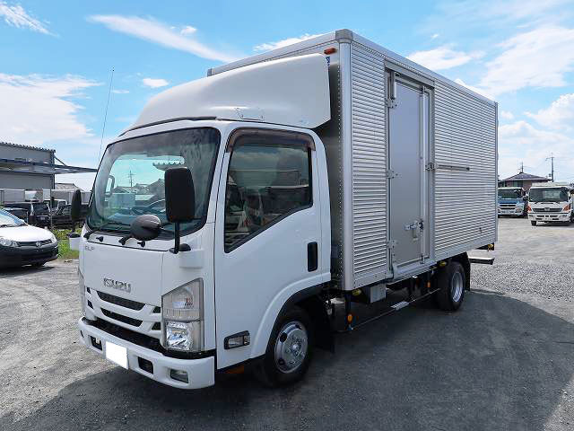 2018 Isuzu Elf 2t Aluminum Van Standard Long Bed Height 215cm Left Sliding Door Fully Low Floor 2 Pedals 150 Horsepower [Semi-Medium License (5t Limited) Compatible *Old Standard License OK]