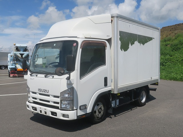 2011 Isuzu Elf 2t aluminum van, standard short, full low floor, 2-stage lashing rail, rear view camera, ETC 