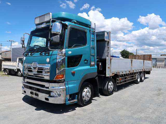 2006 Hino Profia Large Safety Loader 4-axle low bed Hanamidai aluminum block Rear gate Winch Radio control All-wheel air suspension Retarder 