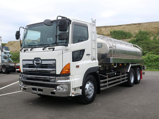 2007 Hino Profia large milk truck with high floor, 3 axles, stainless steel tank, 11,000L ★Actual mileage on meter: approx. 240,000km★