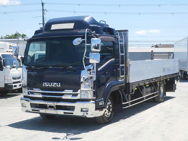 [Lease vehicle] 2016 Isuzu Forward, medium-sized flat body aluminum block, 6200 wide, 240 horsepower, aluminum wheels