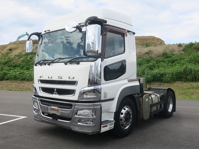  2014 Mitsubishi Fuso Super Great Tractor Head, 5th Wheel Load 11.5t, 420 horsepower, High Roof, Aluminum Wheels