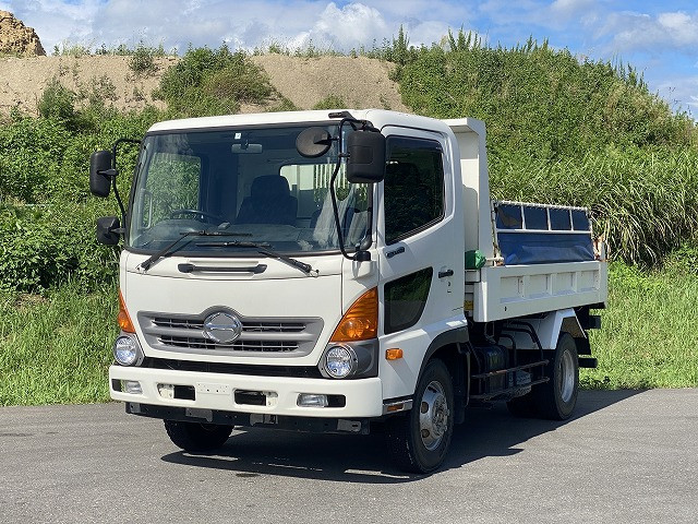 [Lease vehicle] 2015 Hino Ranger medium-sized dump truck, made by Far East, electric cobo lane 