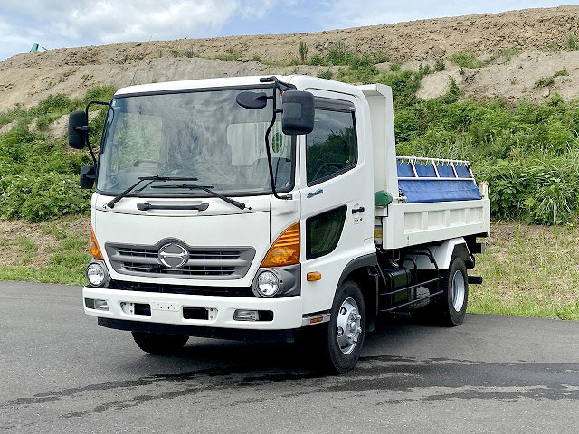 [Lease vehicle] 2015 Hino Ranger medium-sized dump truck, made by Far East, electric cobo lane