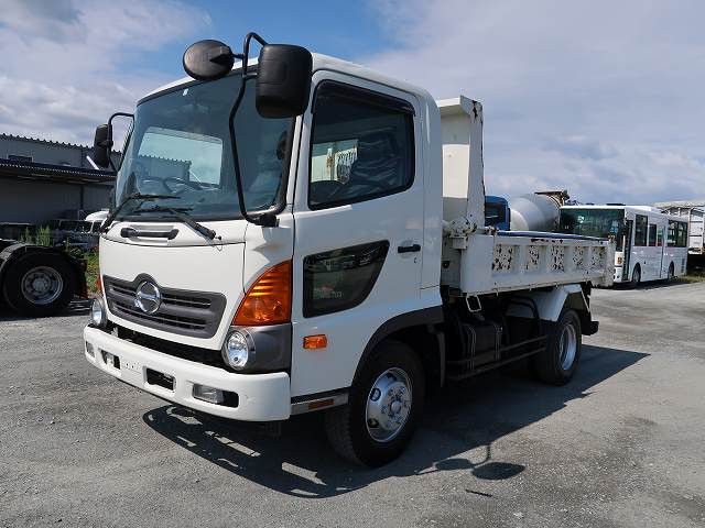 [Lease vehicle] 2017 Hino Ranger medium-sized dump truck, ShinMaywa L-gate, electric cobo lane 