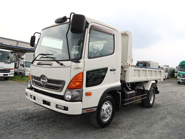 [Lease vehicle] 2017 Hino Ranger medium-sized dump truck, ShinMaywa L-gate, electric cobo lane