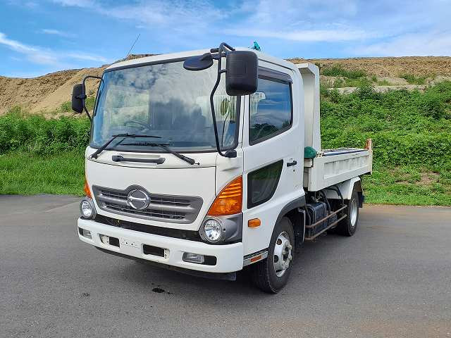 [Vehicles for lease only] 2017 Hino Ranger medium-sized dump truck, made by Kyokuto, electric cobo lane, 190 horsepower [medium-sized license required *excluding 5t limited]