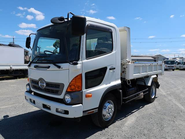 [Lease vehicle] 2017 Hino Ranger medium-sized dump truck, ShinMaywa L-gate, electric cobo lane