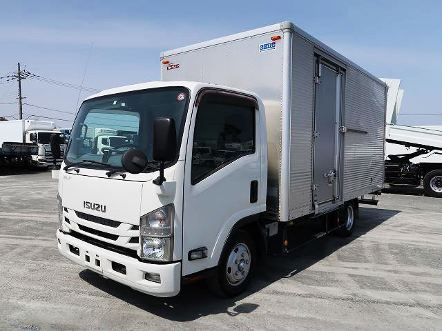 2016 Isuzu Elf 2t aluminum van, wide and long, cargo bed height 216cm, left sliding door, full low floor, 2-stage lashing rail, 150 horsepower [medium-sized license required *excluding 5t limited]