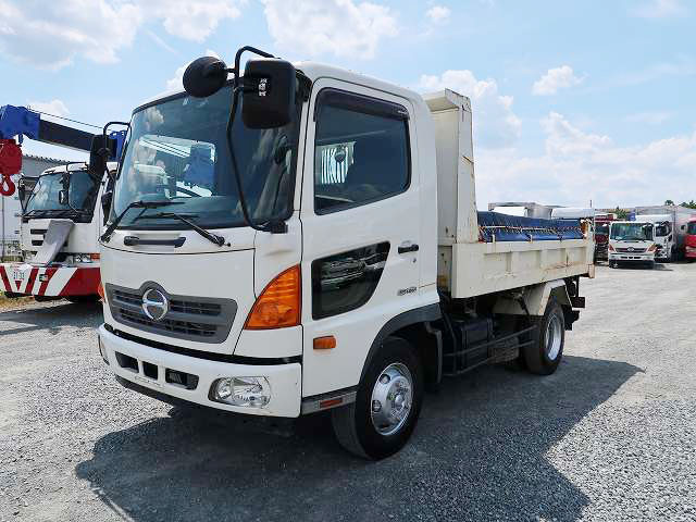 [Vehicles for lease only] 2016 Hino Ranger medium-sized dump truck, made by Far East, manual cobo lane 