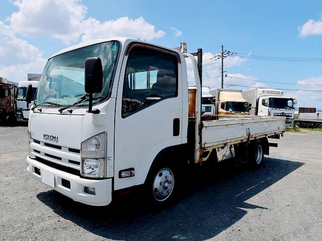 [Vehicles exclusively for lease] 2013 model Isuzu Elf 2t flatbed wide long low floor [Semi-medium license compatible *Excluding 5t limited]