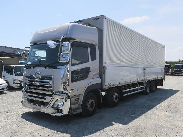 2019 UD Trucks Quon Large aluminum wing 4-axle low floor high roof 390 horsepower aluminum wheels ★Actual mileage approx. 280,000 km★