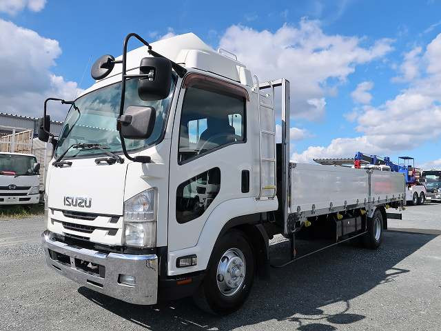 [Vehicle for lease only] 2015 Isuzu Forward, medium-sized flat body aluminum block, 6200 wide, 5-way opening, 6200 wide, 240 horsepower 