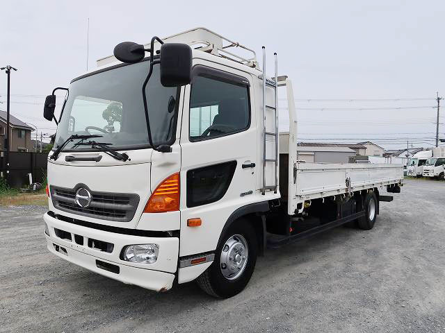 [Vehicle for lease only] 2015 Hino Ranger, medium-sized flatbed, 3-way opening, 6200 wide, rear air suspension 