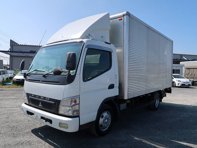 2007 Mitsubishi Fuso Canter 2t Aluminum Van Wide Long Cargo Bed Height 207cm Combination Gate 2-Tier Lashing Rail 150HP [Semi-Medium License Compatible *Excluding 5t Limited]