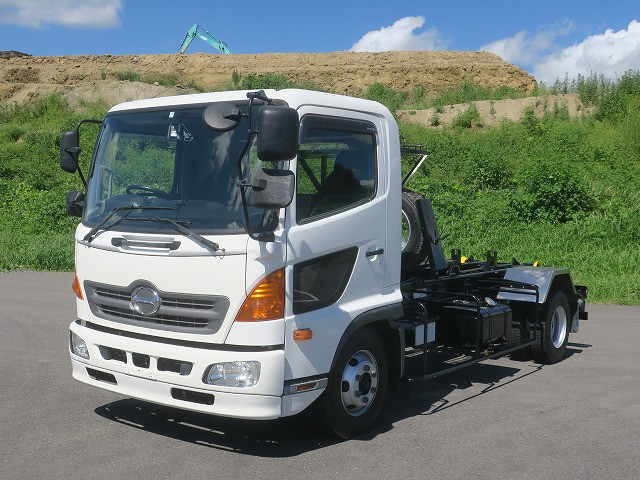 2013 Hino Ranger Medium-sized arm roll Shinmaywa twin hoist *Actual mileage approx. 240,000km*