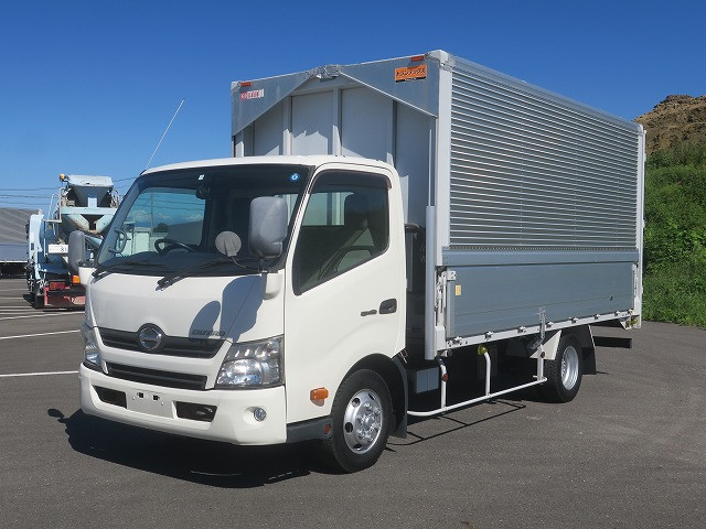 2014 Hino Dutro 3t Aluminum Wing Wide Long Full Low Bed Lashing Rail 2-Tier 150HP [Semi-Medium License Compatible *Excluding 5t Limited]