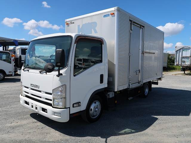 2011 Isuzu Elf 2t aluminum van, wide long, left sliding door, low floor [medium-sized license required *excluding 5t limited]