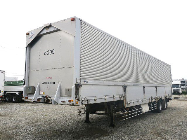 2004 model Nippon Trex 2-axle stepped wing trailer, 13m body, maximum load 20.3t, lift axle 