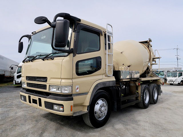 2007 Mitsubishi Fuso Super Great Large Concrete Mixer Truck, Shinmaywa, Drum Capacity 8.7m3, Electric Hopper Cover *Actual mileage approx. 360,000km/Inspection valid until September 2005*