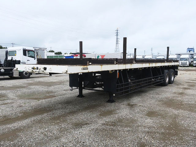 [Vehicles for lease only] 2015 Toho 2-axle chopping board semi-trailer, 12m body, maximum load 22.3t