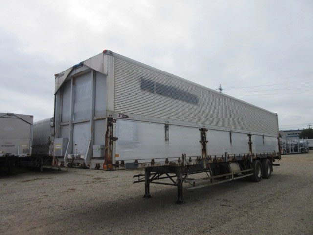 [Vehicles for lease only] 2005 model Nippon Fruehauf 2-axle wing trailer, maximum load capacity 20.4t, 13m body