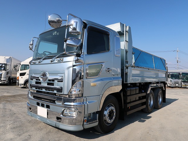 2012 Hino Profia large dump truck, Far East made, 5300 body, 2 differentials, retarder, ★Inspection valid until June 2015★