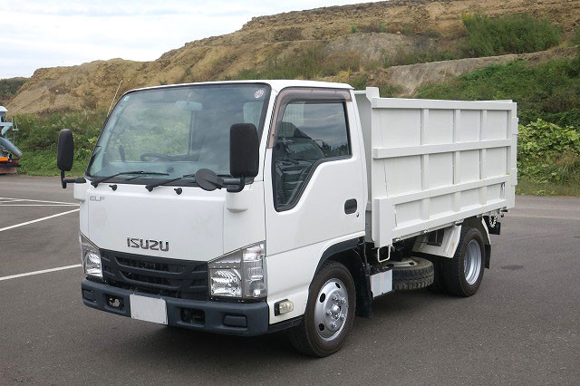 [Vehicles for lease only] 2016 Isuzu Elf 2t deep dump truck, Shinmaywa-made, no soil or sand, 150 horsepower [Semi-medium-sized (5t only) license compatible *Old standard license OK]