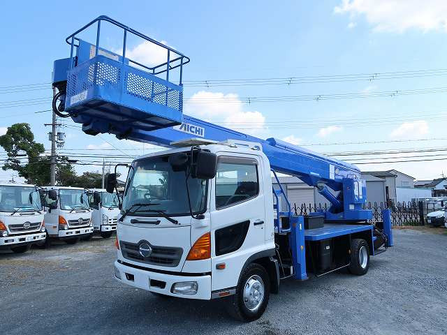 [Vehicles for lease only] 2007 Hino Ranger Medium-sized high-altitude work platform Skymaster 27m