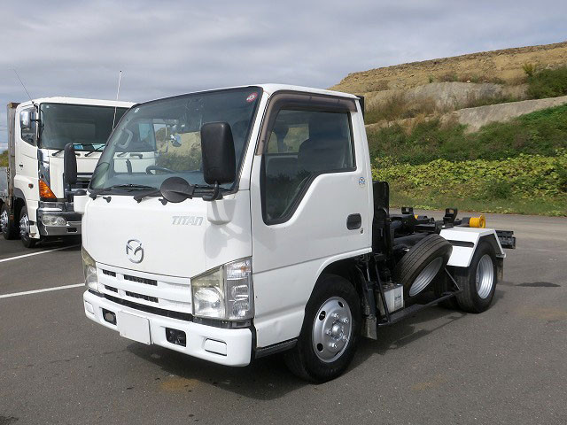 [Vehicles for lease only] 2008 Mazda Titan 3t arm roll with twin hoist made by Chikara Kogyo [Semi-medium-sized vehicle license required *Excluding 5t only]