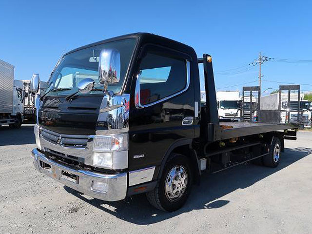 [Vehicles for lease only] 2012 Mitsubishi Fuso Canter small safety loader, custom, Furukawa Unic winch, full low floor [Semi-medium license compatible *Excluding 5t limited]