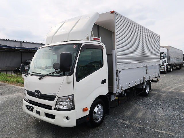 2018 Hino Dutro 3t Aluminum Wing Wide Extra Long Internal Height 214cm 2-stage Lashing Rail 150HP [Semi-medium license compatible *Excluding 5t limited]