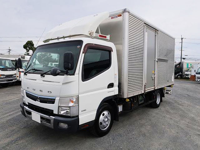 [Vehicles for lease only] 2017 Mitsubishi Fuso Canter 2t aluminum van, wide and long, 207cm inside height, storage PG, left sliding door, 2-stage lashing rail, 150 horsepower [Semi-medium-sized license required *Excluding 5t limited]