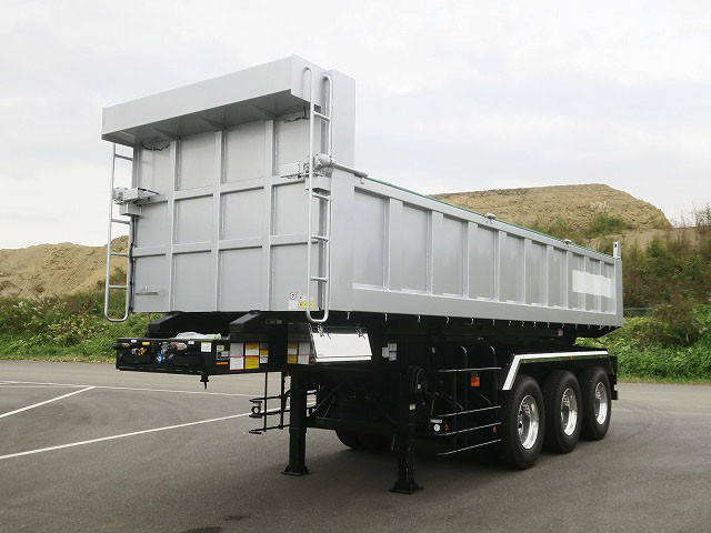 [Unused, unregistered vehicle] Nippon Trex 3-axle dump trailer for soil and sand, load capacity 25.9t, 16m3, vessel lining made of Swedish steel, aluminum wheels