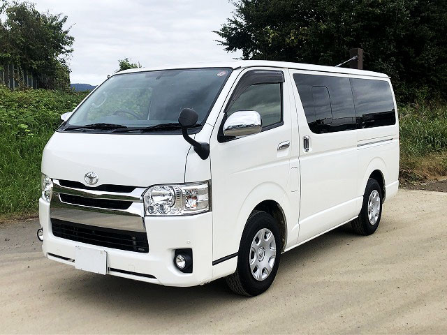 [Lease vehicle] 2014 Toyota Hiace Super GL long body 2-5 seater gasoline 5 door AT pearl white