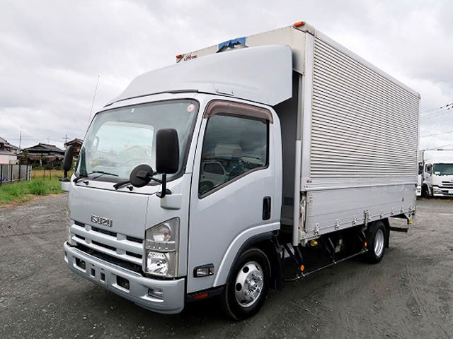 2014 Isuzu Elf 3t aluminum wing wide long interior height 223cm full low floor 150hp [medium-sized license compatible *excluding 5t limited]