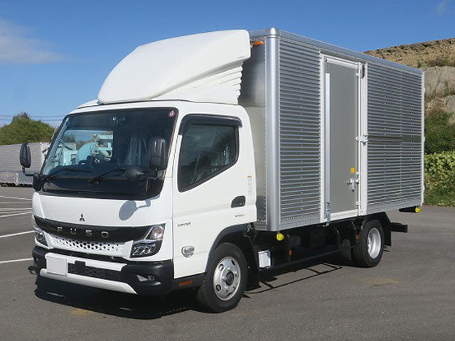 Mitsubishi Fuso Canter 2t Aluminum Van, Wide Long, 207cm Inside Height, Left Sliding Door, 2 Lashing Rails, 150 Horsepower, [Semi-Medium License Compatible *Excluding 5t Limited]