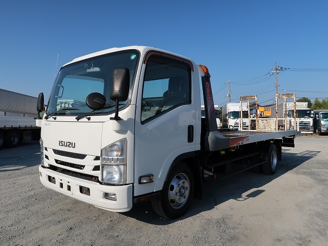 [Vehicles for lease only] 2015 Isuzu Elf small safety loader, 3.2t load capacity, Furukawa Unic winch [medium-sized vehicle license required *excluding 5t limited vehicles]