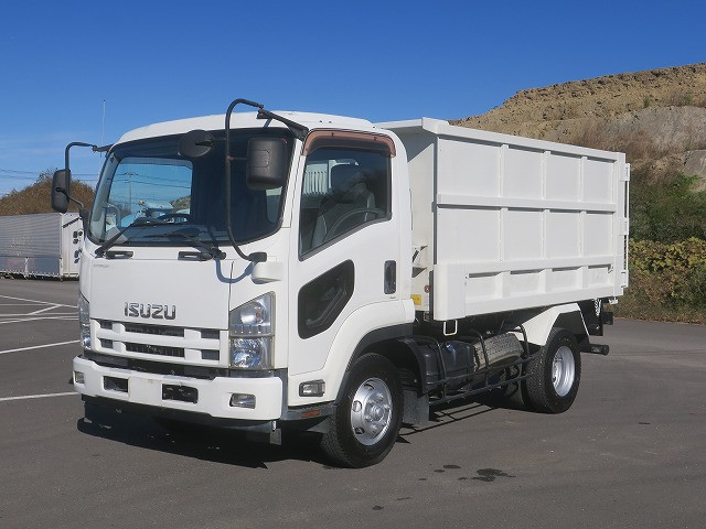 [Vehicles for lease only] 2014 model Isuzu Forward medium-sized deep dump truck, manufactured by Shinmaywa, no soil or sand allowed ★Approximately 40,000km on meter★