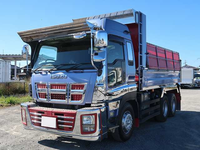 2013 Isuzu Giga large dump truck, Shinmaywa 2-differential, lifting bumper, 400 horsepower *Actual mileage approx. 640,000 km/Inspection valid until November 2014*