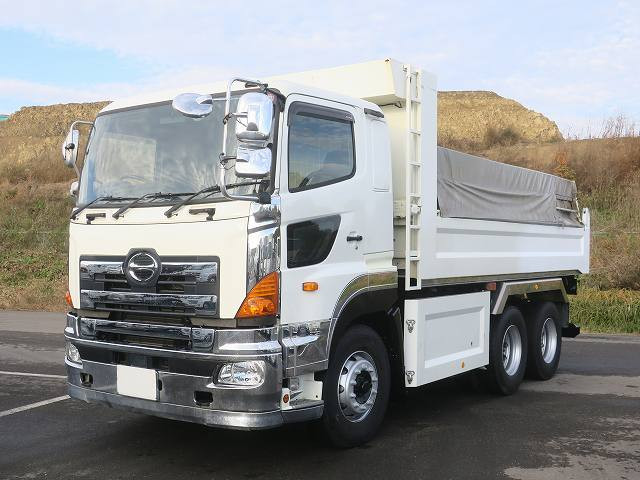 [Lease vehicle] 2015 Hino Profia large dump truck, Shinmaywa 5300 body, 2 differentials 