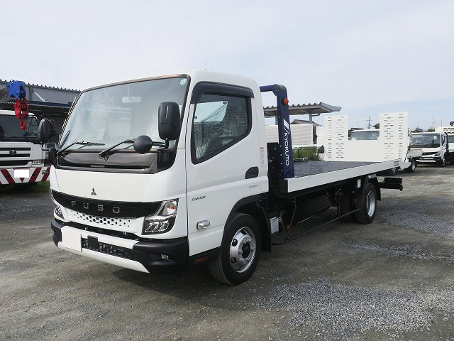 Mitsubishi Fuso Canter Small Safety Loader, Model Year 2024, Far East-made Flat Top Winch, Radio-controlled, 150 horsepower [Semi-medium-sized license compatible *Excluding 5t limited]