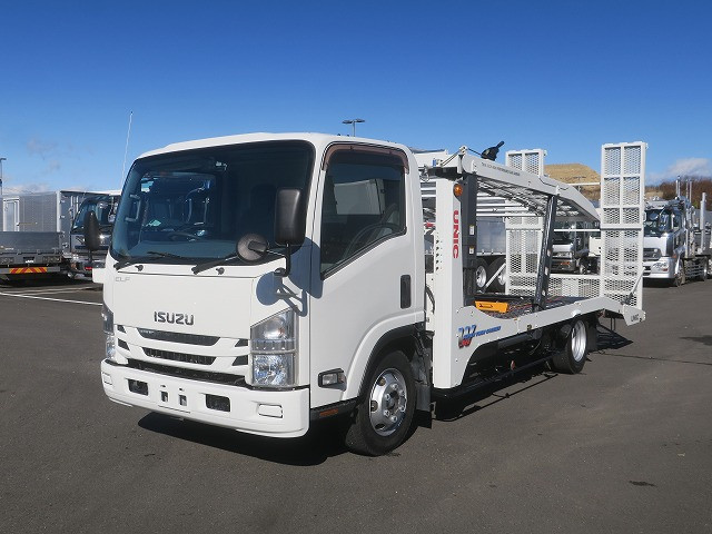 2018 Isuzu Elf Compact 2-Car Carrier Furukawa Unic UC-21W Winch Radio Control [Semi-Medium License Compatible *Excluding 5t Limited]