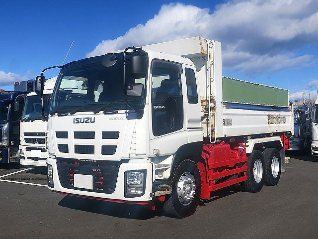 [Vehicles for lease only] 2014 model Isuzu Giga large dump truck 5300 body 2 differentials 