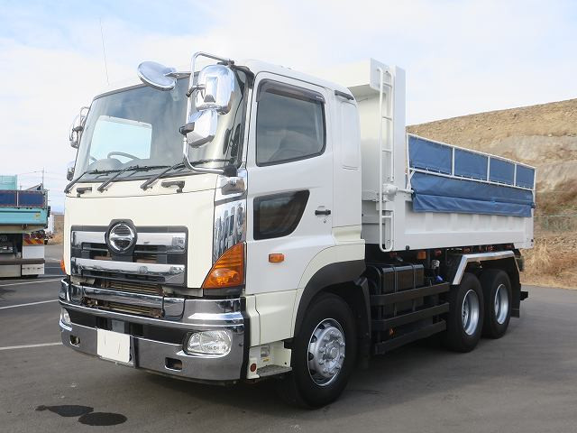 [Vehicles for lease only] 2015 model Hino Profia large dump truck, made in the Far East, high-floor 3-axle 