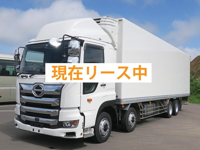 [Vehicles for lease only] 2018 model Hino Profia large refrigerated van, 4-axle low-floor, storage PG, manufactured by Mitsubishi Heavy Industries, -30 degree setting, all-wheel air suspension, retarder 